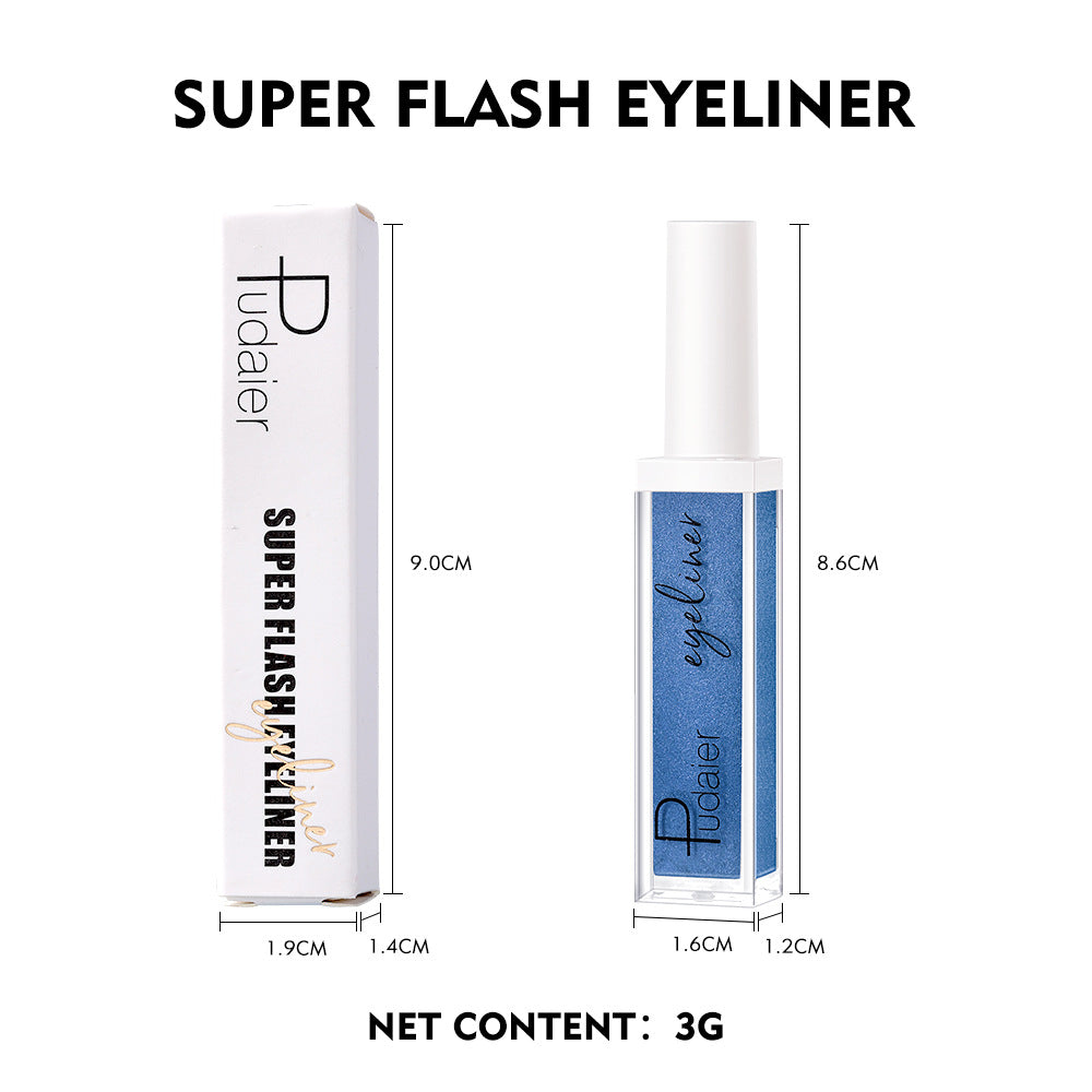 Pudaier eyeliner waterpoof metallic liquid