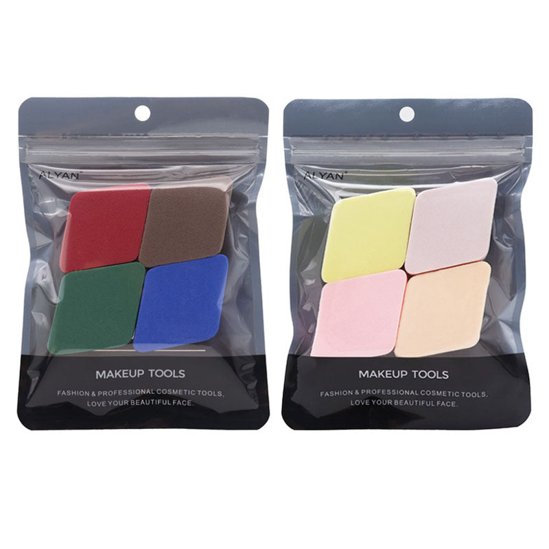 Diamond shaped makeup sponges