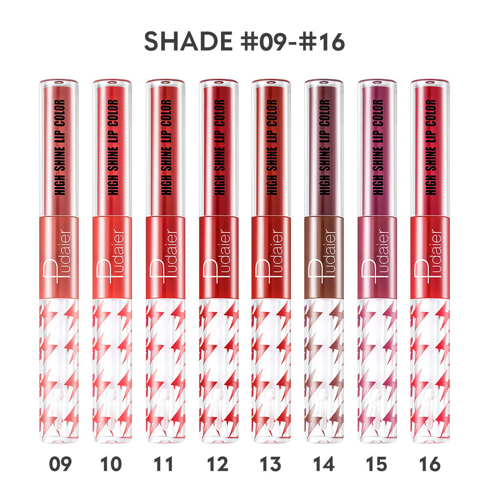 Pudaier Double-Ended High Shine Lip Colour