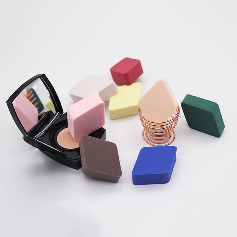 Diamond shaped makeup sponges