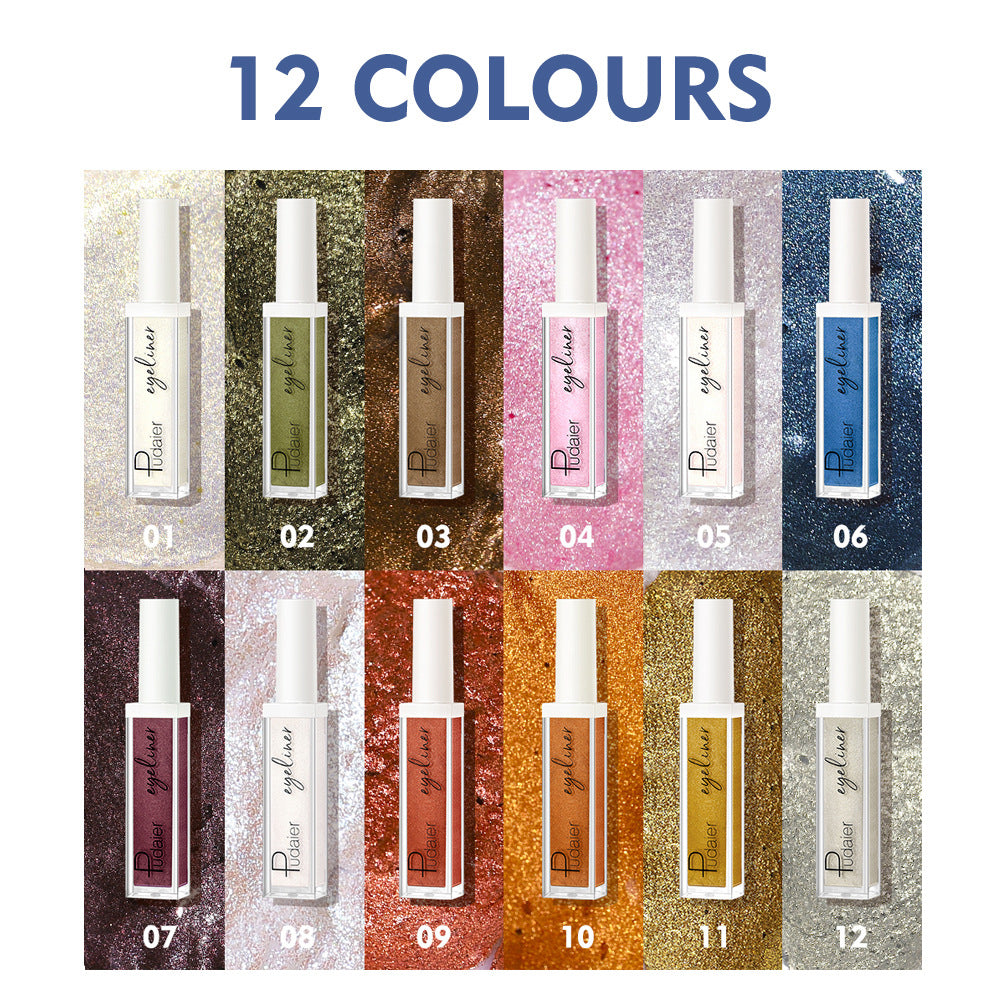 Pudaier eyeliner waterpoof metallic liquid