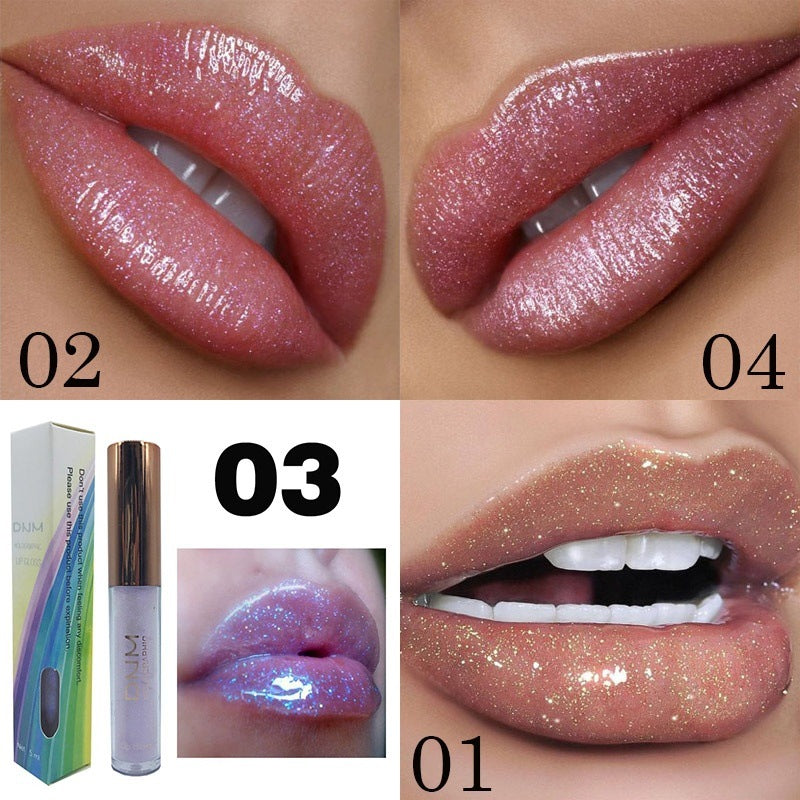Polarized light lip gloss